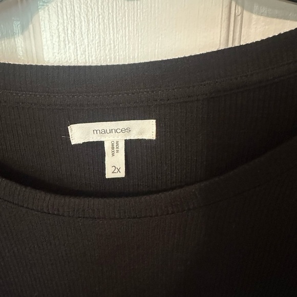 Maurices Black Short Sleeve Top - Picture 2 of 4